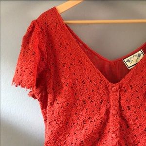 Anthropology brand new with tags peplum top.